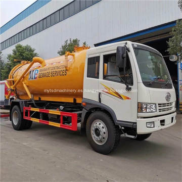 FAW 4x2 10000L Tank Watking Vehicle Vehículo de aguas residuales Fecal Suction Truck